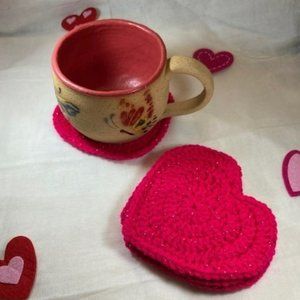 Sparkly Heart Coaster